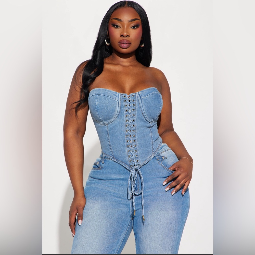 Play it your way - Denim corset NWT!